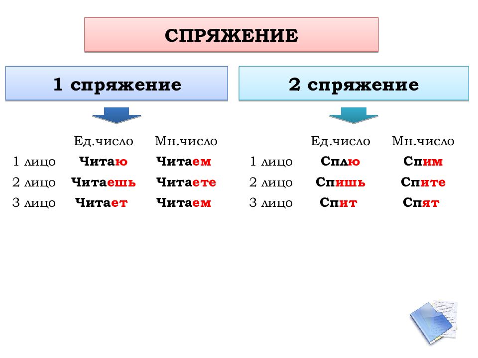 Спряжение примеры слов. 1 И 2 спряжение глаголов. 1 Спряжение и 2 спряжение глаголов. Спряжение глаголов 1 спряжение. Спать какое спряжение.