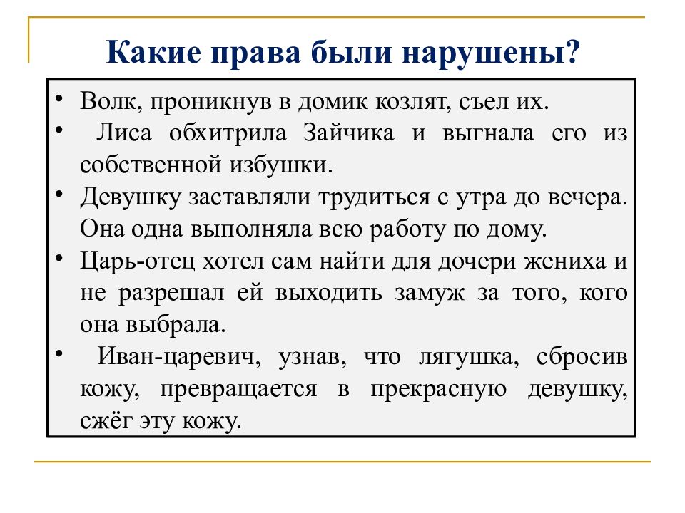 Регулирование поведения людей в обществе. Какие права могут быть нарушены.