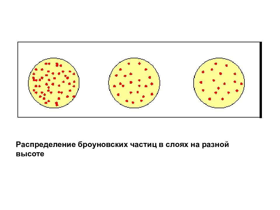 Распределение 25. Распределение для броуновских частиц. Распределение броуновских частиц в слоях на разной высот. Распределение броуновских частиц в воде. Распределение броуновских частиц формула.