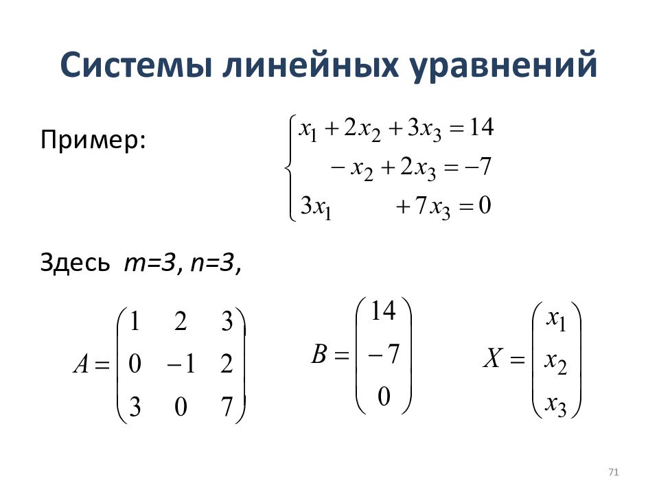 Система линейных уравнений картинки