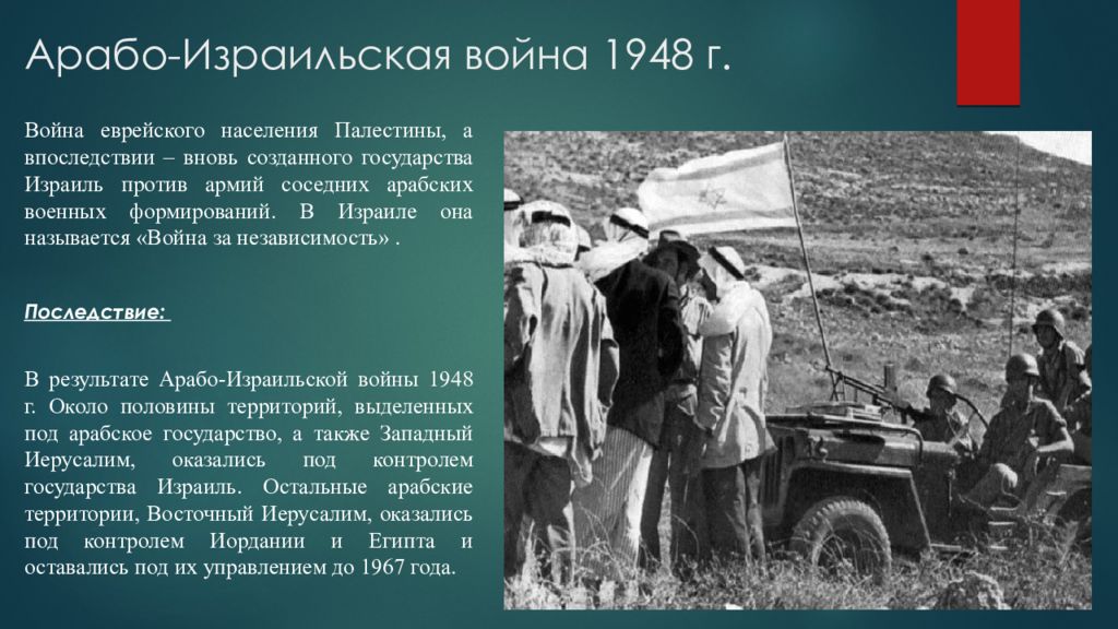 Причина конфликта израиля. Итоги Арабо израильской войны 1948. Арабо израильская война 1973 год презентация. Арабо-израильская война 1973 кратко. Арабо израильская война 1948 кратко.