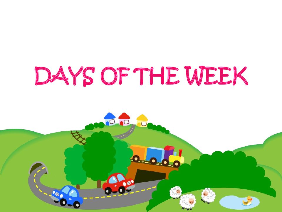 Days of the week презентация 3 класс