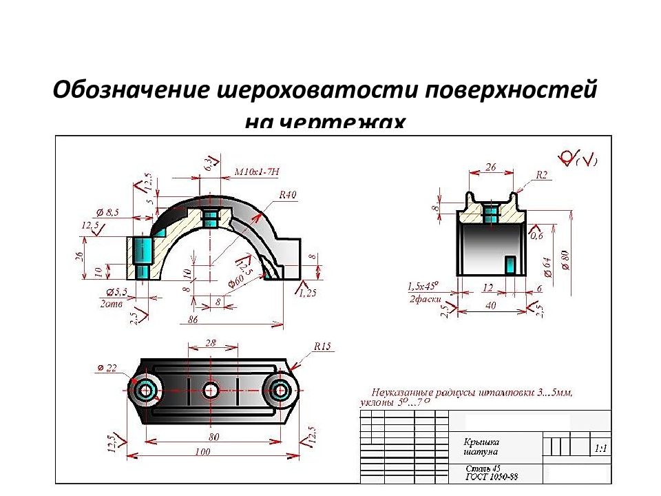 Обозначение поверхности