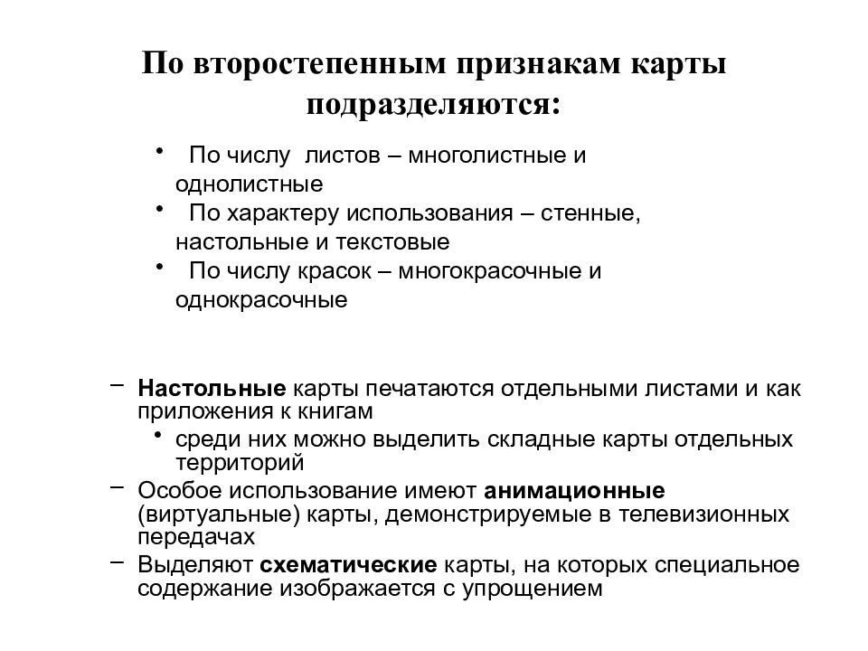 Признаки карты. По второстепенным признакам карты подразделяются. Классификация карт по характеру использования. Классификация географических карт по характеру использования. Классификация в географии.