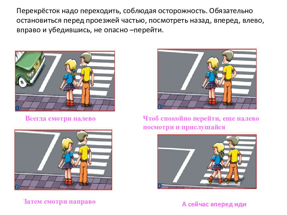 Регулируемый перекресток пешеходный переход