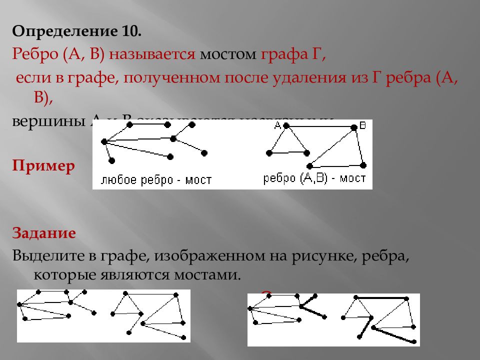 Какие вершины инцидентны дуге f в графе на рисунке