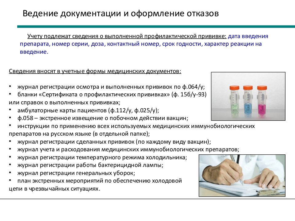 Составление плана подготовки пациента разного возраста к вакцинации