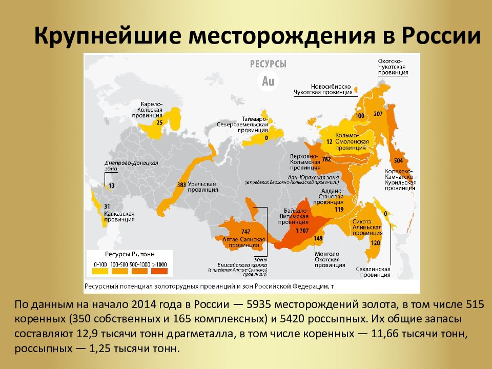 Карта крупных месторождений нефти