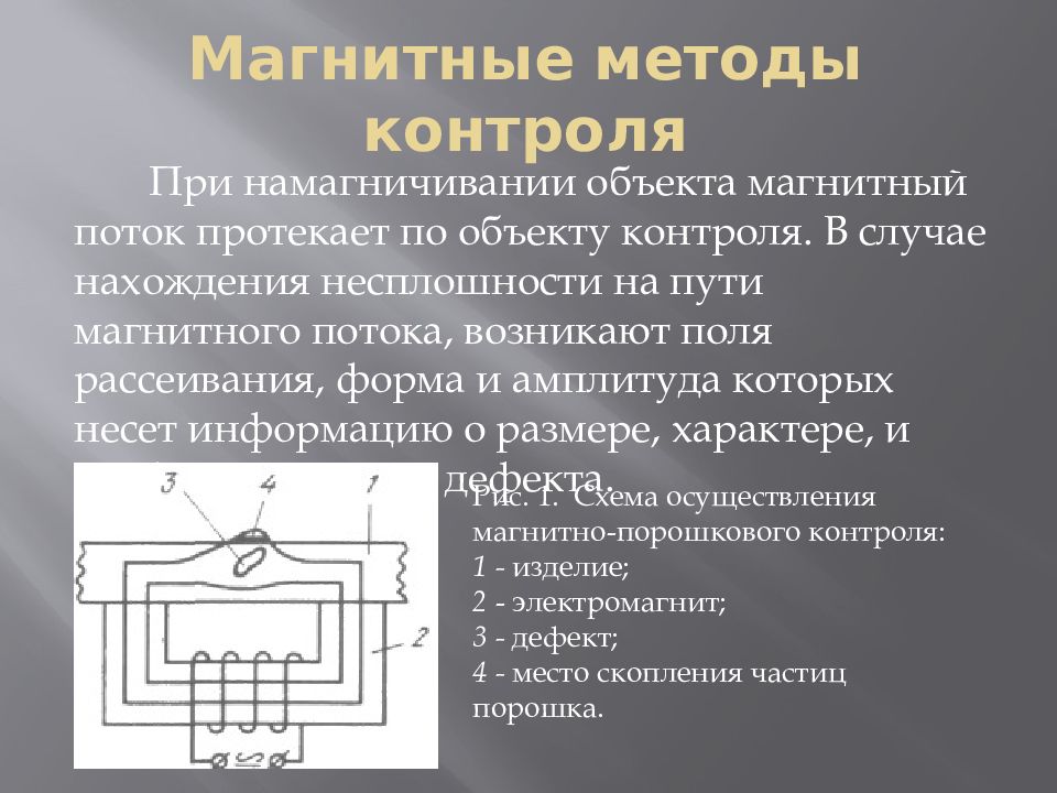 Магнитный контроль. Индукционный магнитный неразрушающий контроль. Магнитный вид неразрушающего контроля. Классификация магнитных методов контроля. Магнитные методы неразрушающего контроля.