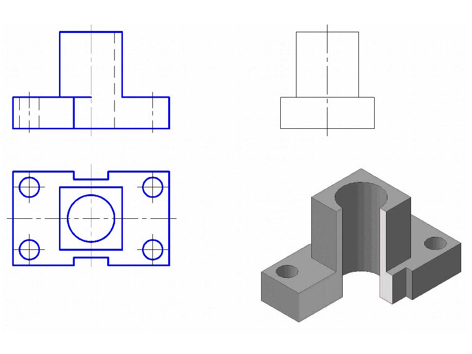 Изображения виды разрезы сечения инженерная графика