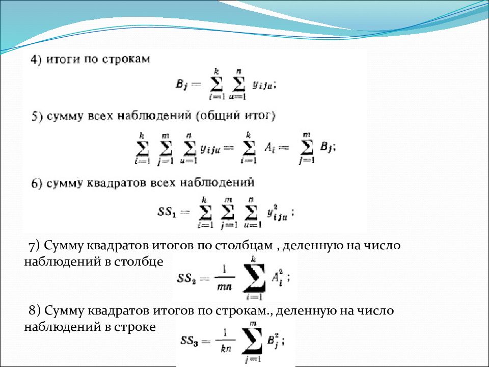 Многофакторный дисперсионный анализ презентация