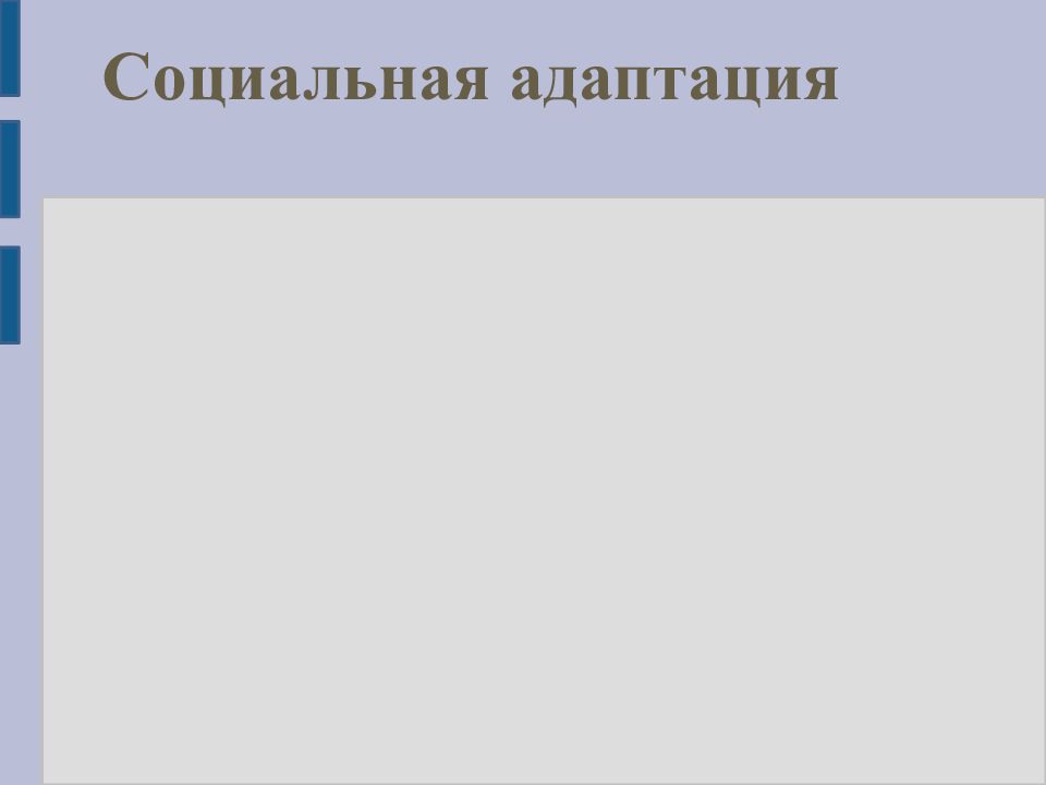 Социальная адаптация