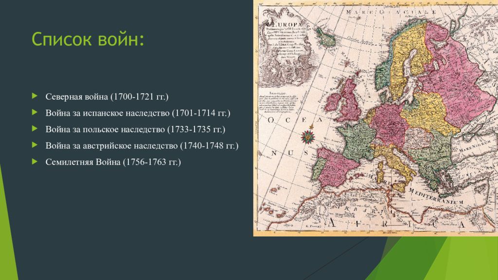 Война за польское наследство 1733 1735 карта