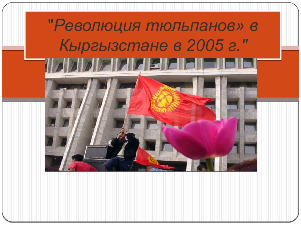 " Революция тюльпанов» в Кыргызстане в 2005 г."