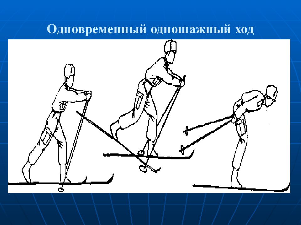 Параллельный ход. Одновременный одношажный ход. Техника бега одношажного попеременного хода. Рисунок одновременного одношажного хода для детей в школу. Одновременно одношажный классический ход картинка спереди.