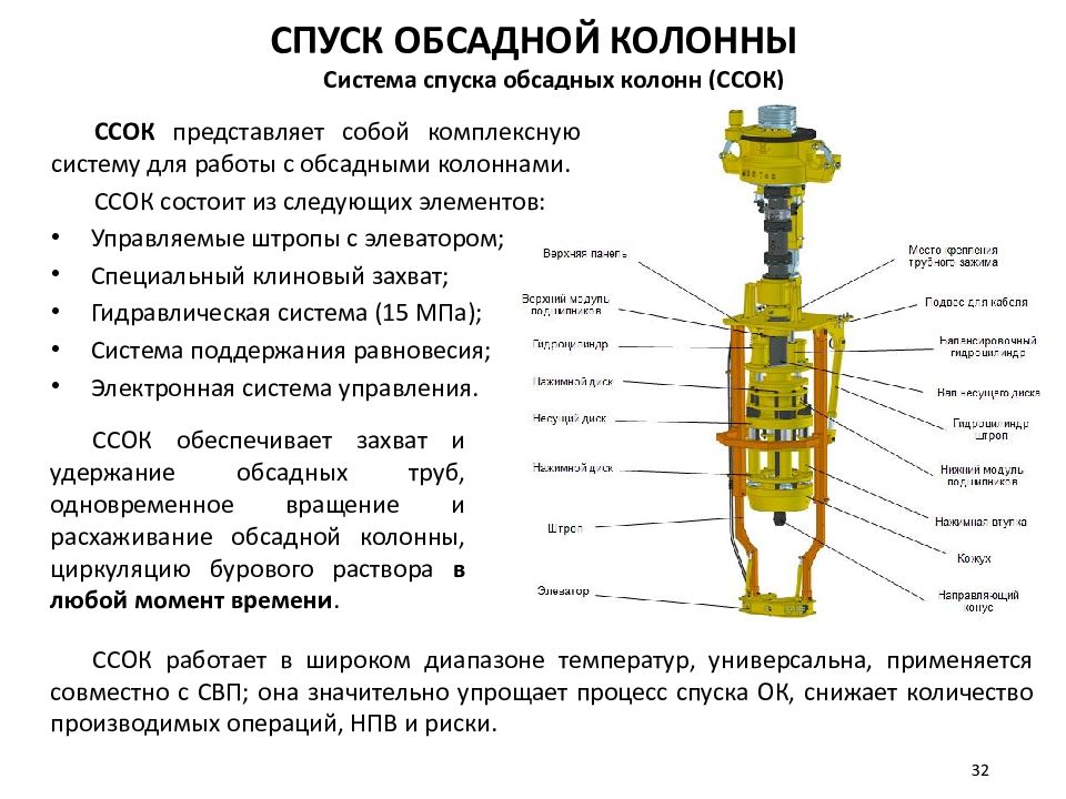 Схема оборудования низа обсадных колонн