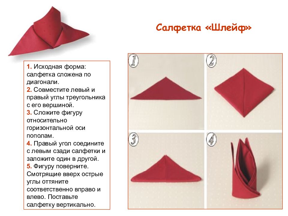 Презентация складываем салфетки