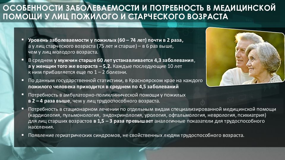 Организация медицинской помощи лицам пожилого и старческого возраста презентация