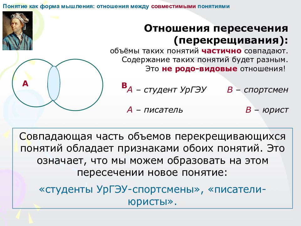 Логика курс лекций. Отношение пересечения. Отношения пересечения в логике. В отношении пересечения находятся понятия. Родо-видовые отношения.