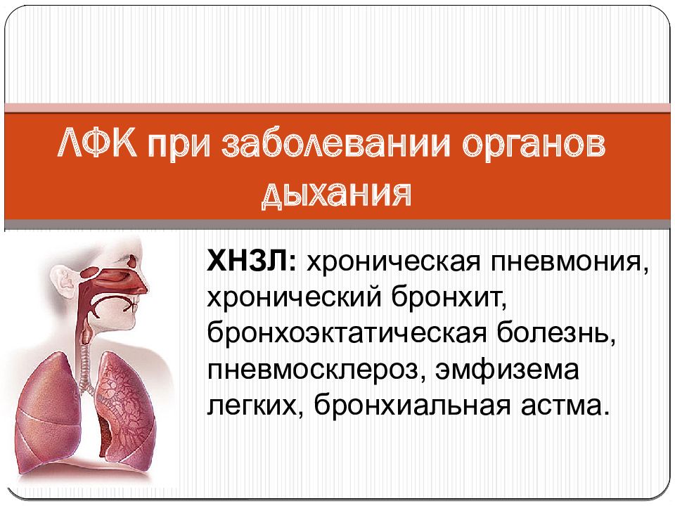 ЛФК при заболевании органов дыхания