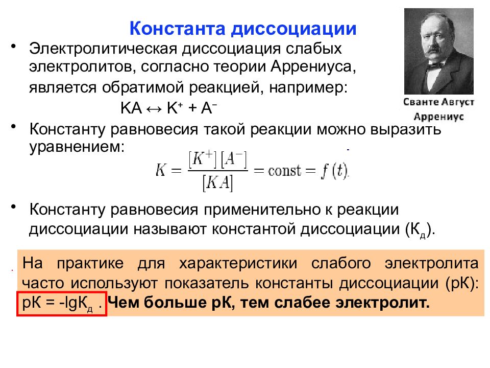 Положения диссоциации. Теория электролитической диссоциации Аррениуса. Основные положения теории электролитической диссоциации формулы. 1887 Аррениус теория электролитической диссоциации. Теория Аррениуса кратко.