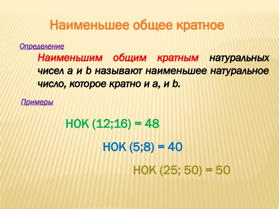 Как определить кратное 3. Наименьшее натуральное число. Наименьшее общее кратное. Наименьшее общее кратное определение. Наименьшим общим кратным чисел.