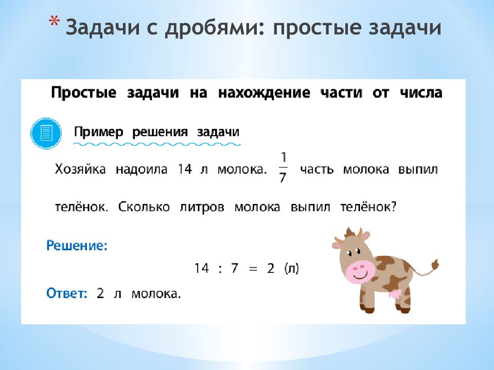 Задачи на дроби 5 класс никольский презентация