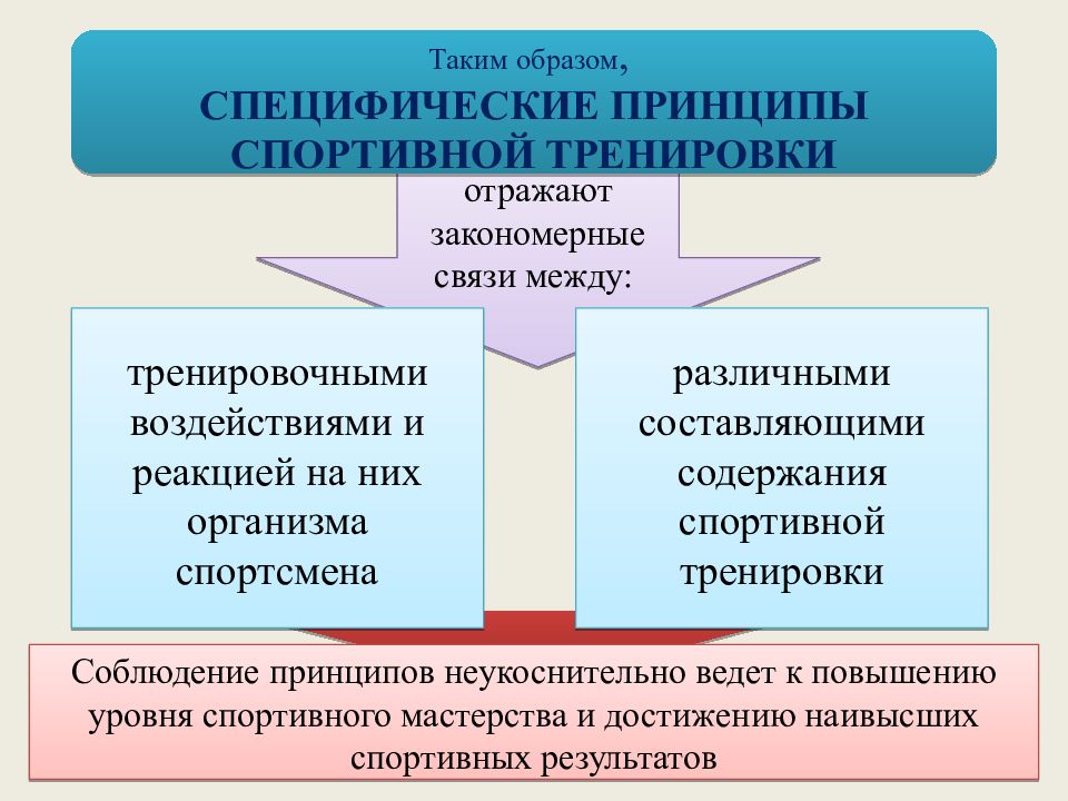 Принципы тренировки