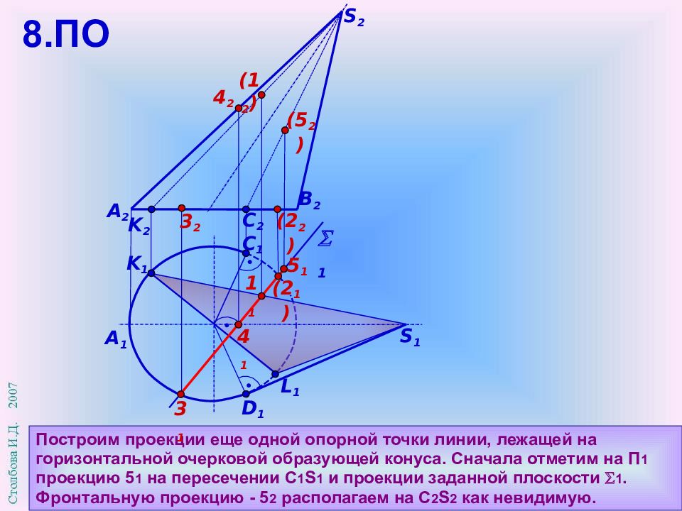 Точка измениться. Экстремальные точки Начертательная геометрия. Точка изменения видимости. Построение экстремальных точек. Проекции опорных точек.