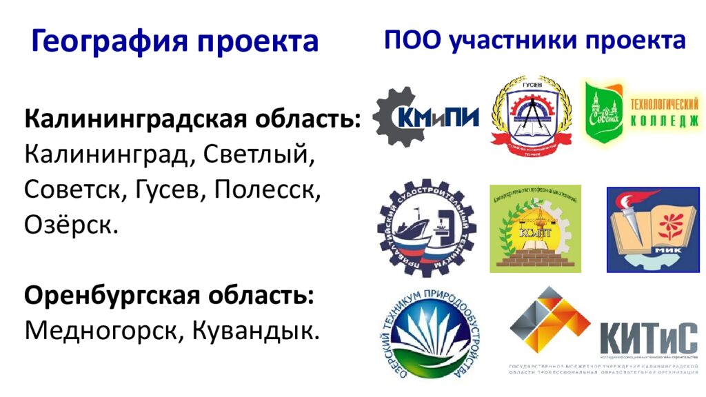 ПОО участники проекта