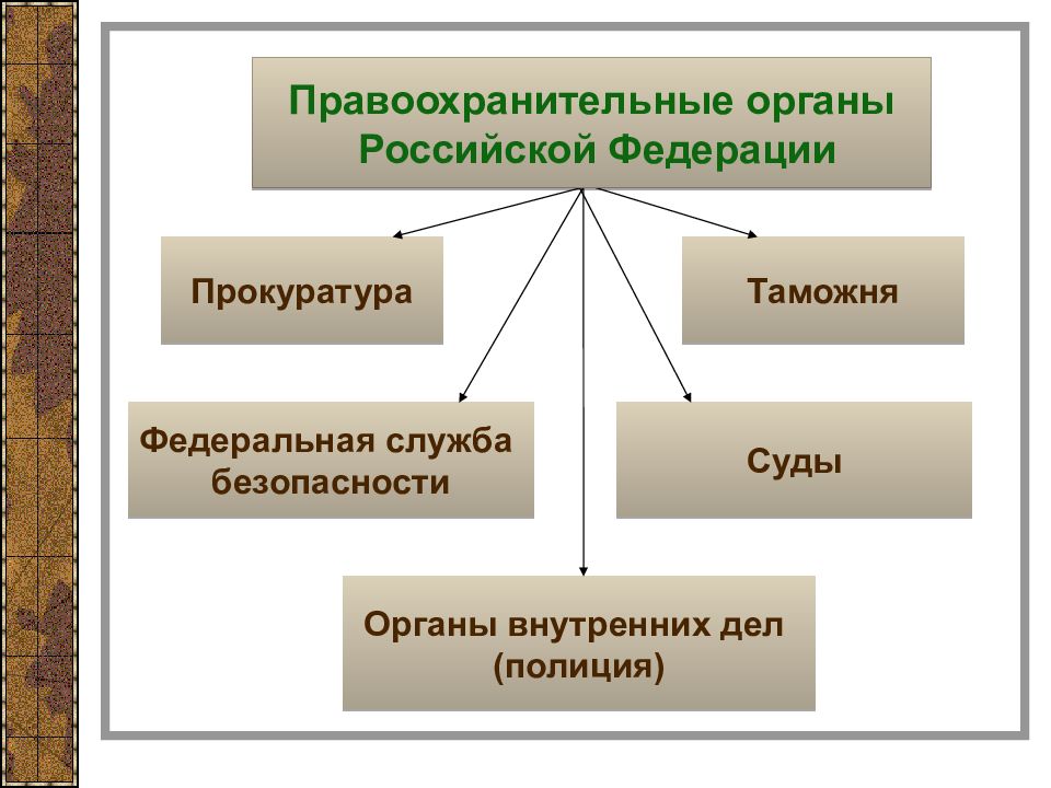 Проект правоохранительные органы рф