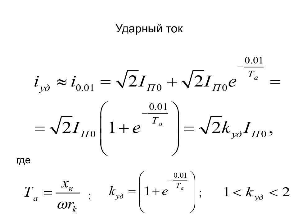 Ударный ток короткого замыкания