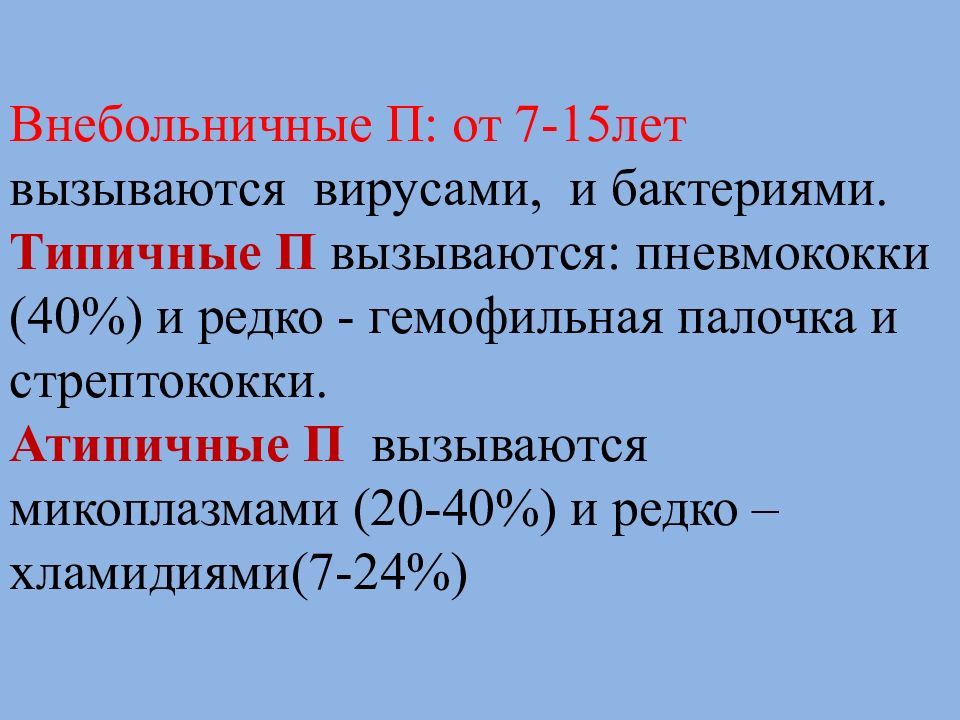 Атипичные пневмонии у детей презентация