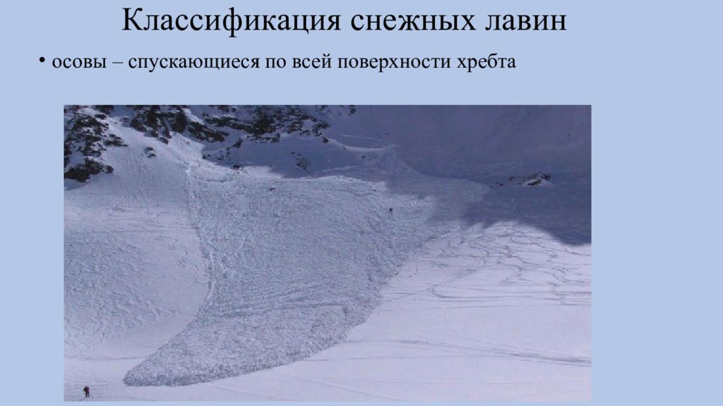 Классификация снежных лавин