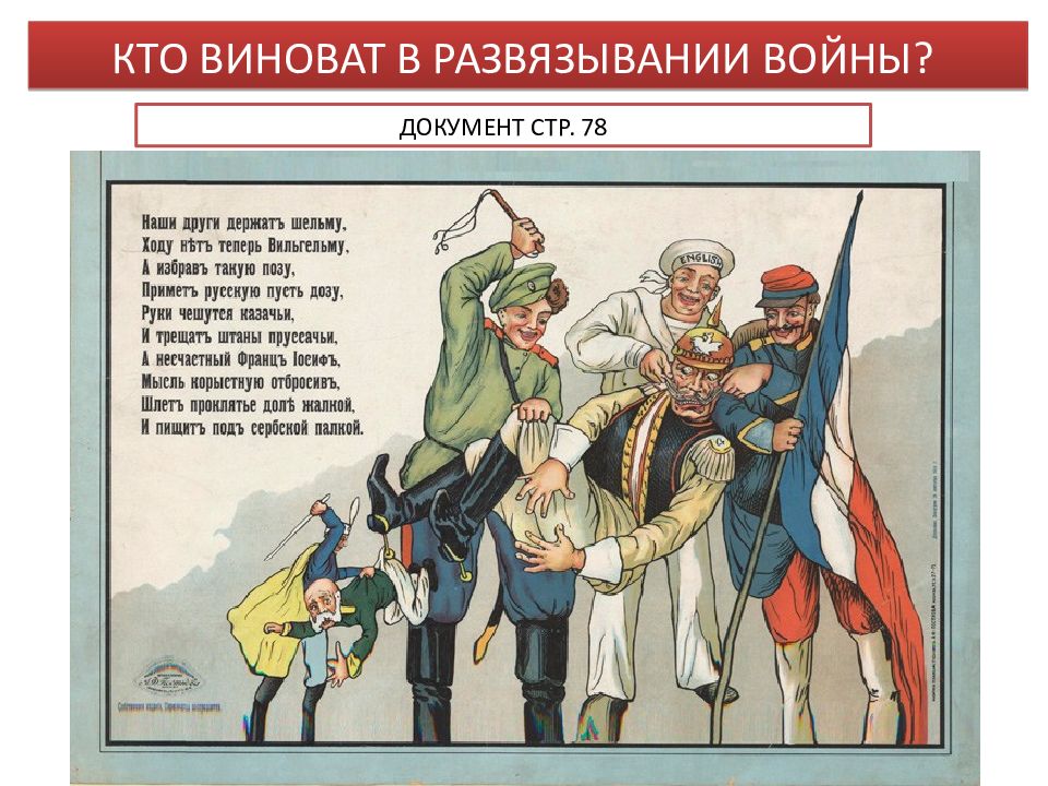 Россия в Первой мировой войне 1914 – 1918 гг — презентация