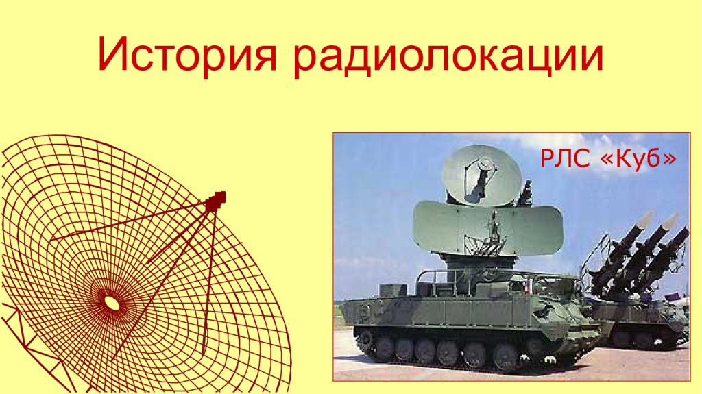 История радиолокации РЛС «Куб»