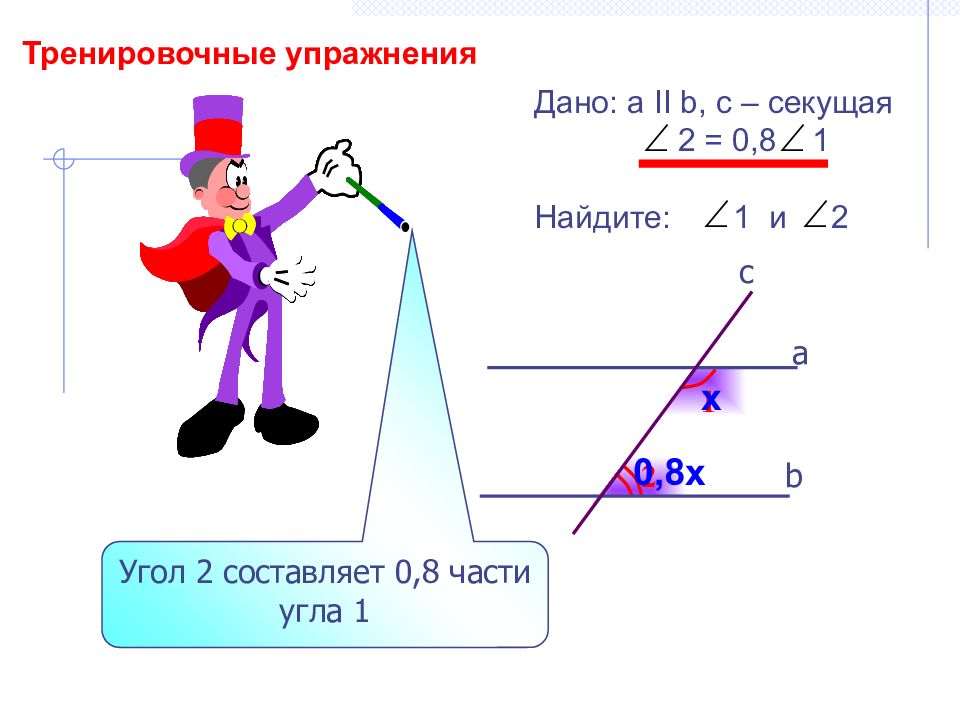 Части угла. Секущая. Части геометрии. Прямая и Обратная теорема 7 класс.