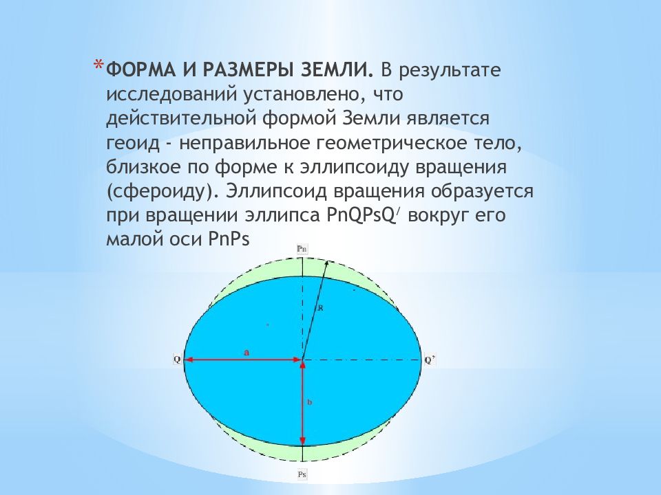 Глобус и карта основа географического образования сфероид земной сфероид размеры земного сфероида