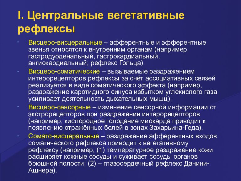 Висцеральный анализатор презентация