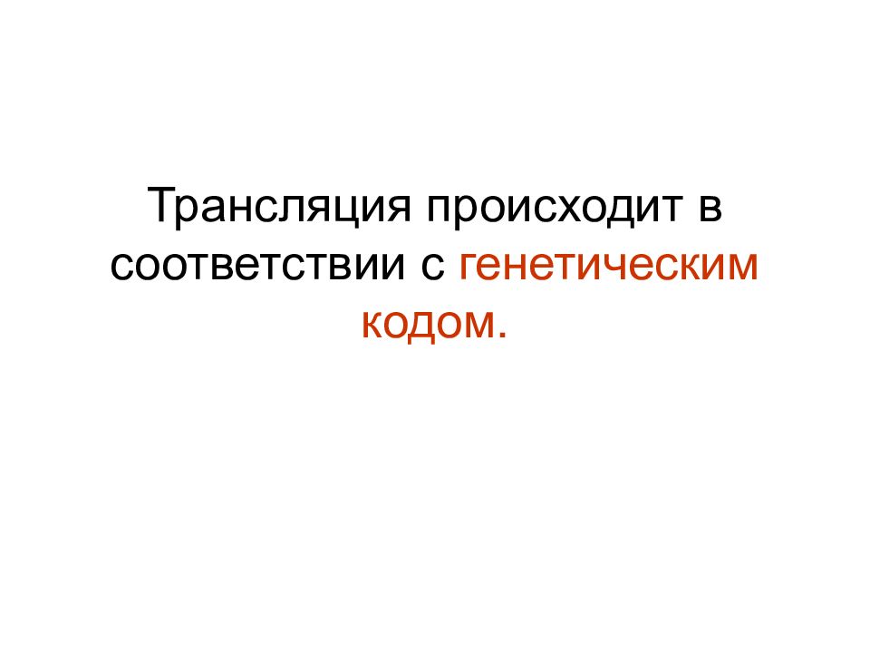 Трансляция происходит. В ходе трансляции происходит. Трансляция может происходить в:.