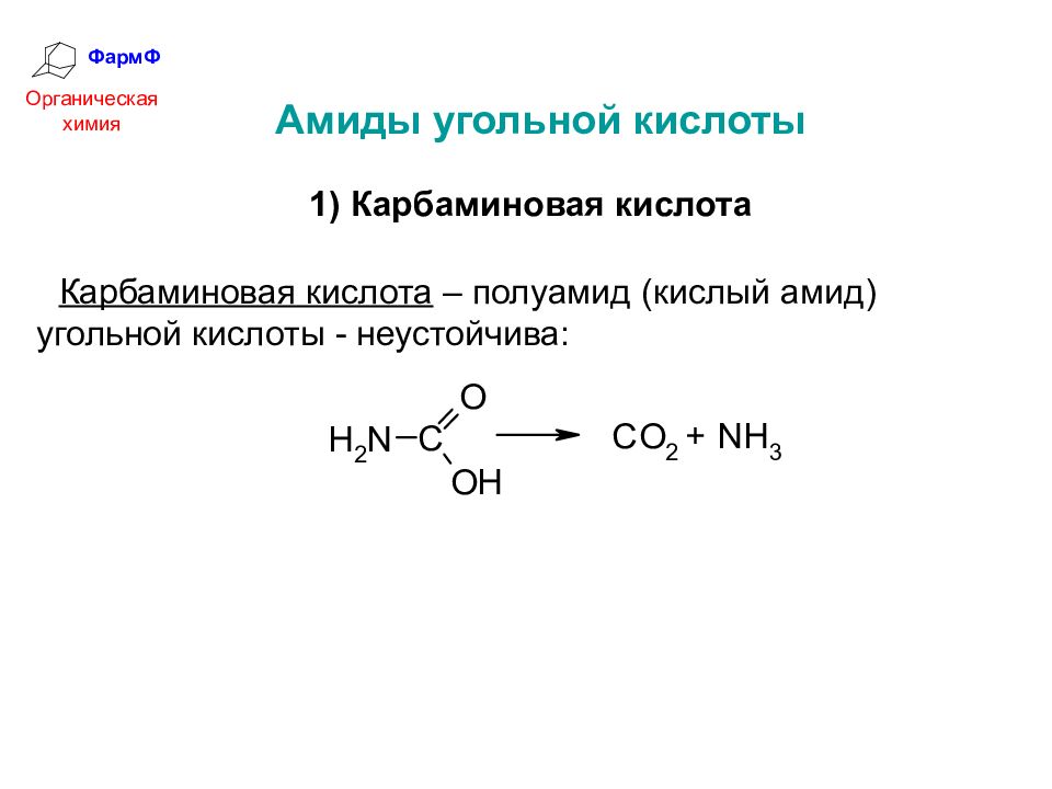 Угольная кислота неустойчивая