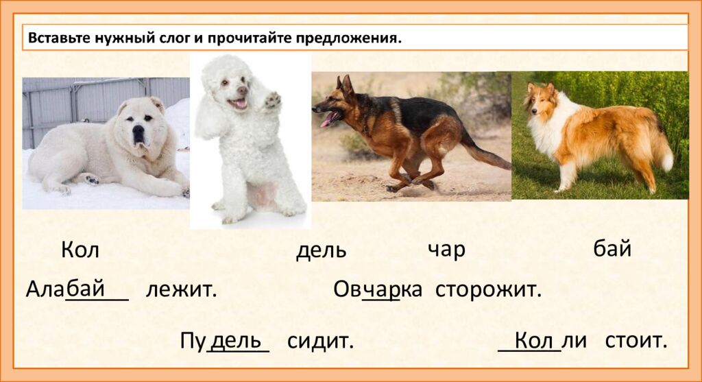 РАЗВИТИЕ РЕЧИ И ЧТЕНИЕ ПО СЛОГАМ