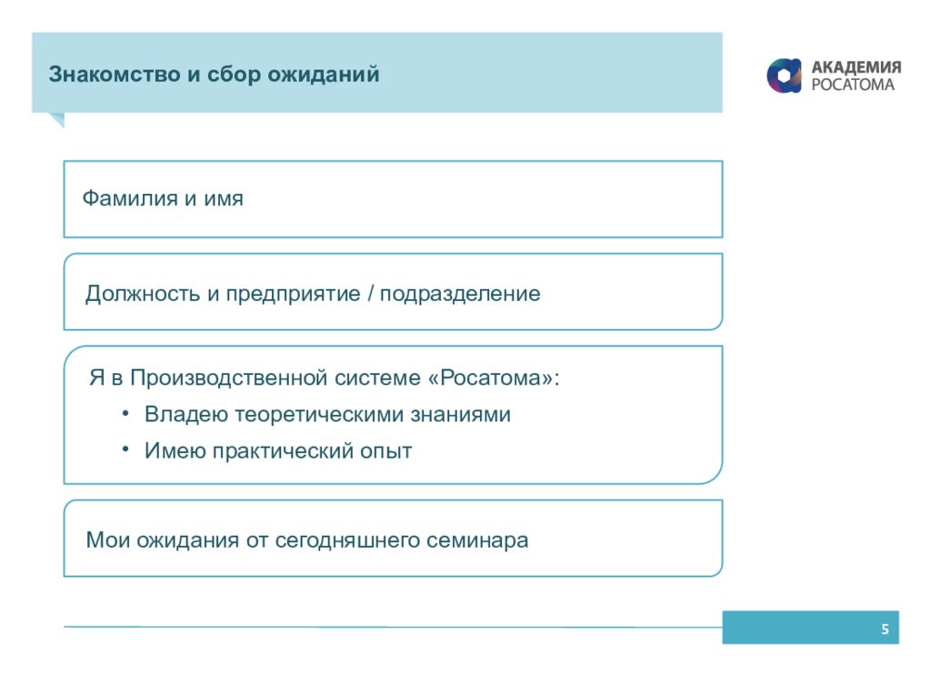 Росатом презентация 5с