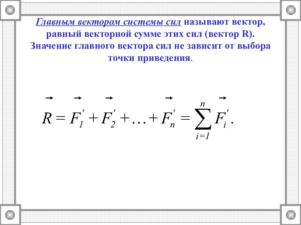 Главный момент