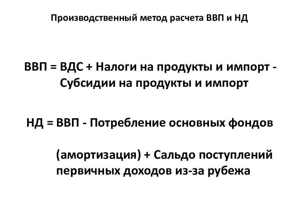 Производственный метод. Производственный метод расчета ВВП. ВВП производственным методом формула. Производственный метод подсчета ВВП. Производственный метод исчисления ВВП.