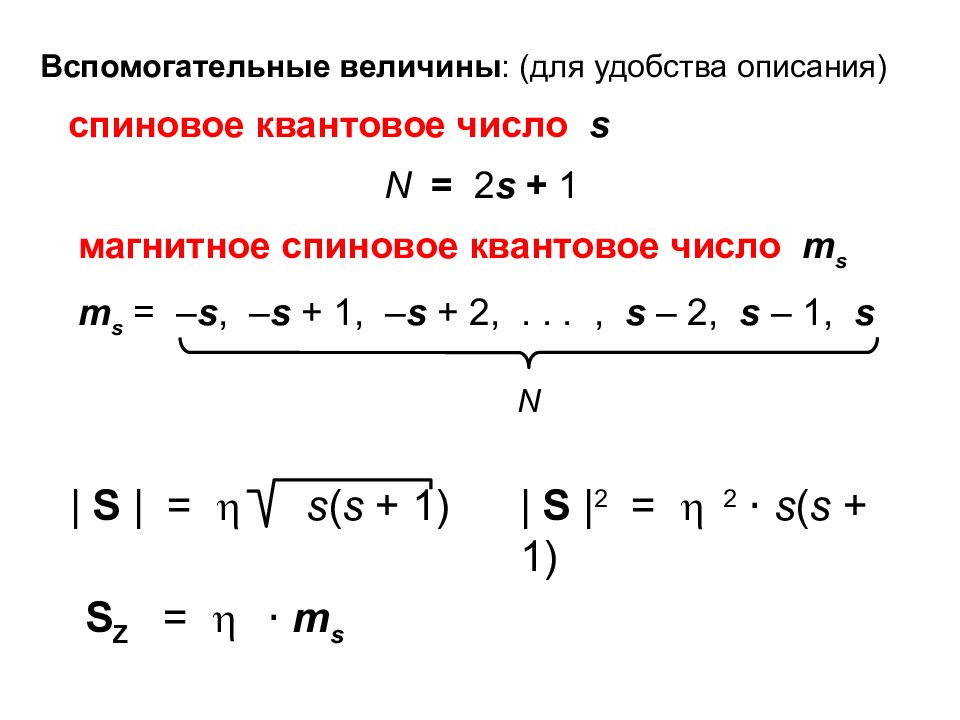 Приложения математического аппарата СПИНОВОЙ МОМЕНТ (или просто СПИН )
