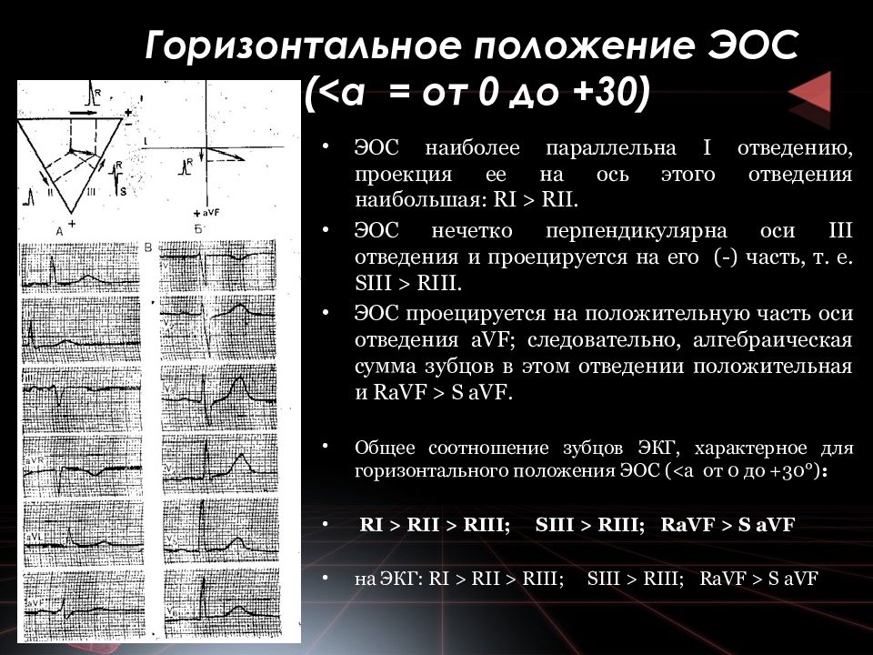 В горизонтальном электрическом