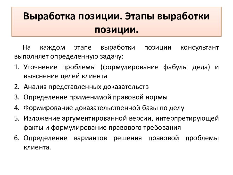 Определенной позиции. Этапы выработки юридической позиции. Этапы выработки позиции по делу. Последовательность этапов выработки позиции по делу. Выработка позиции по уголовному делу.