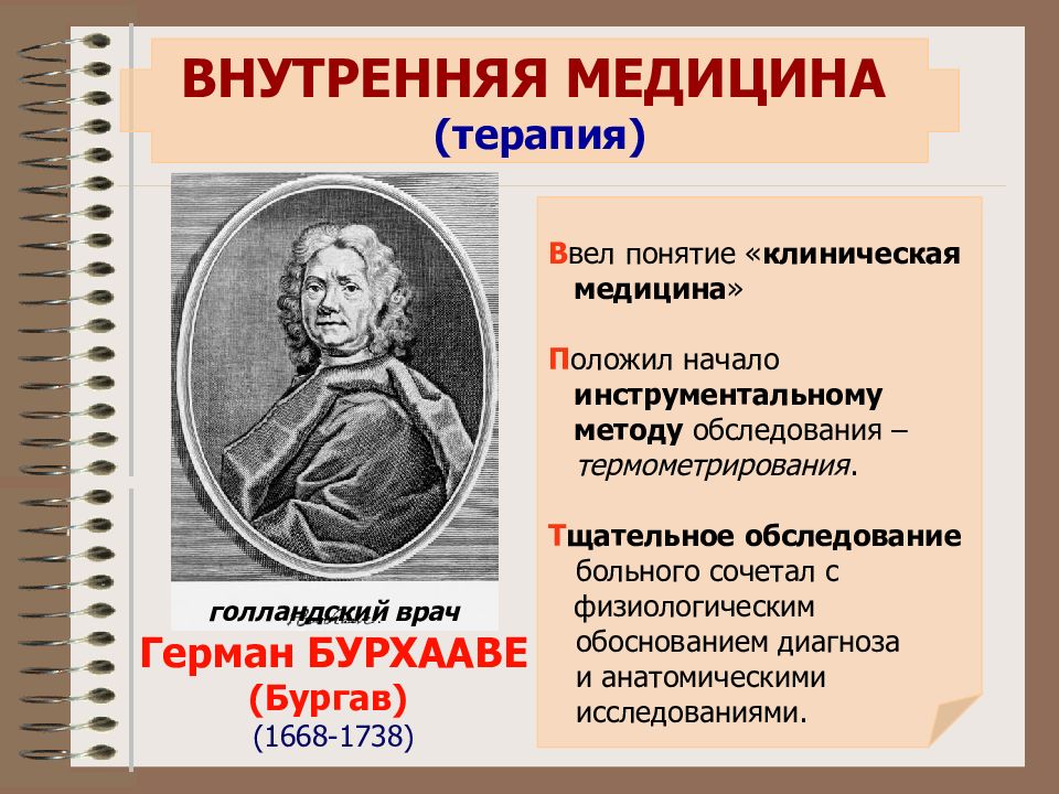 Понятие медицины. Герман Бурхааве. Герман Бурхааве вклад в медицину. Методы изучения истории медицины. Герман Бурхааве (1668-1738).