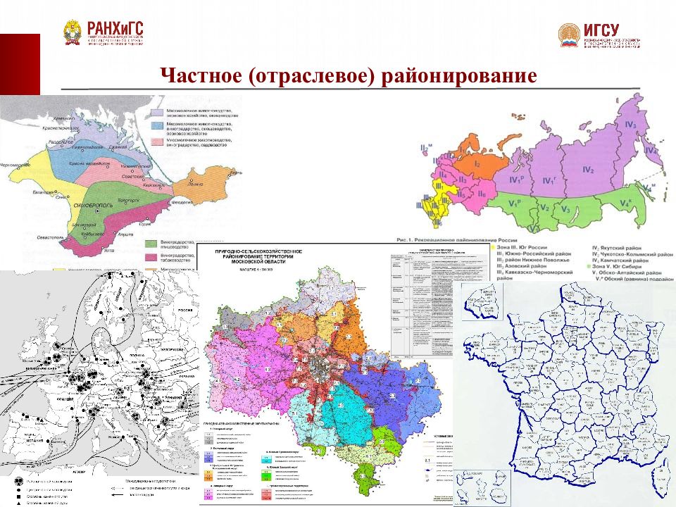 Частная карта. Частное районирование. Частное районирование примеры. Отраслевое районирование. Социальное районирование.